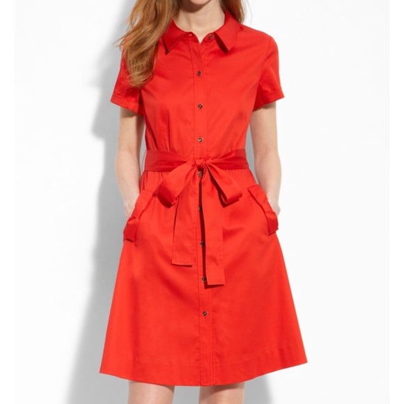 kate spade Dresses & Skirts - Kate Spade Harriet Red Shirt Dress